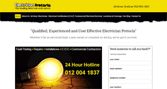 Desktop Screenshot of electricianpretoria.com